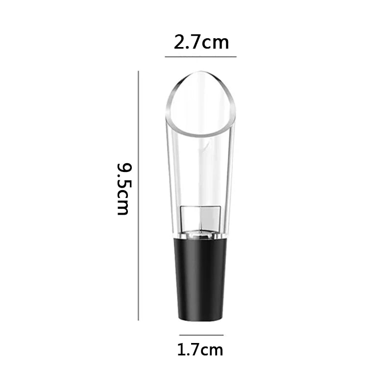 1Pc Cross Flowing Wine Aerator Pour Spout Decanter Aerator Quick Pouring Kitchen Barware