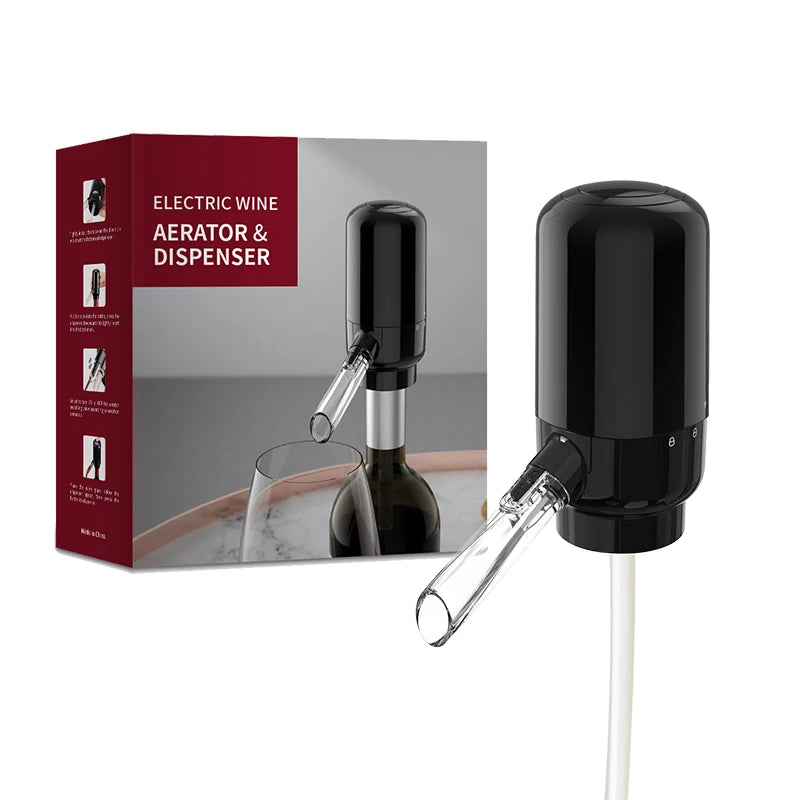 Electric Wine Aerator Dispenser, Bar Accessories, One-touch Automatic Wine Decanter Pourer, Wine Aeration for Party