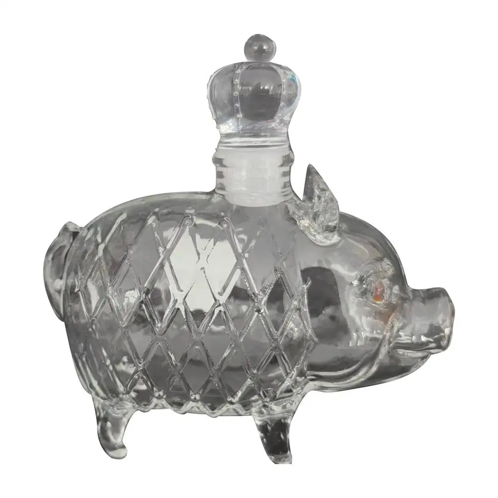 Creative Pug Red Wine Decanter Crystal Bottle Vodka Wine Bottle Wine Glass Dispenser Glass Bottle Thickened Whiskey Decanter