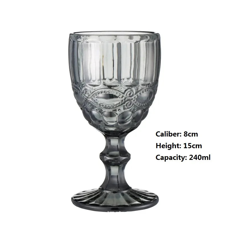 High Foot Colour Crystal Glass, Wine, Liquor, Cocktail, Beer, Juice, Tea