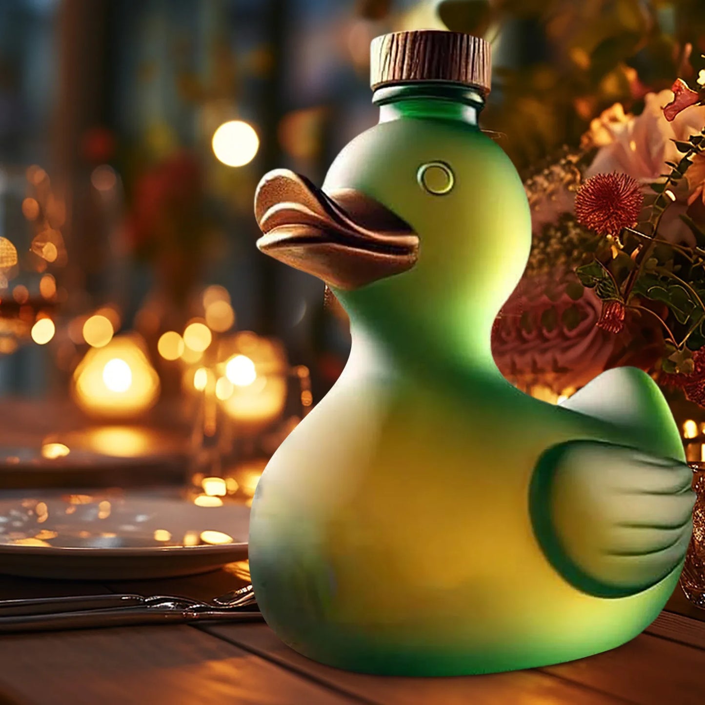 Interesting Wine Duck Shaped Bottle Unique Wine Glass Set Gift For Men Dad Interesting Bar Decoration Gift For Wine Enthusiasts