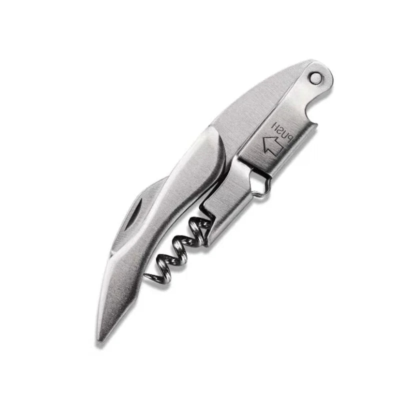 Wood Handle Corkscrew Professional Wine Opener Gift Set Portable Screw Corkscrew Beer Cap Bottle Opener Kitchen Bar Tool