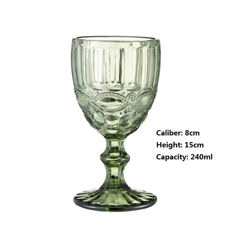 High Foot Colour Crystal Glass, Wine, Liquor, Cocktail, Beer, Juice, Tea