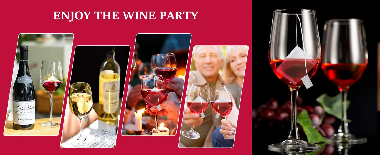 18 pieces of wine purifier, wine sulfite filter, remove sulfites and histamine, eliminate dizziness headache, prevent wine allergies