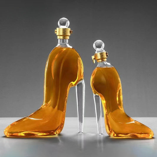 High-heeled Shoes, Sobering Device for Household Red Wine Bottles, Glass, Empty Wine Bottles, Craft Wine Bottles