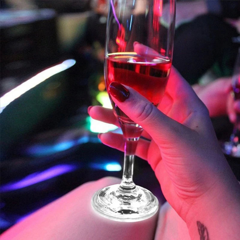 LED Flashing Coaster Drink Pads