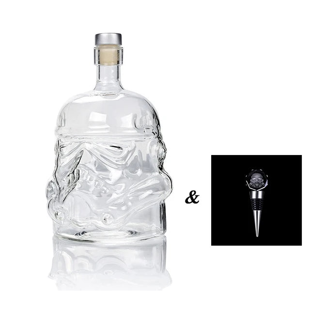 650ml creative Storm Trooper Whiskey Decanter Crystal Glass Wine Decanter Bottle Magic Aerator Wine Glasses Accessories