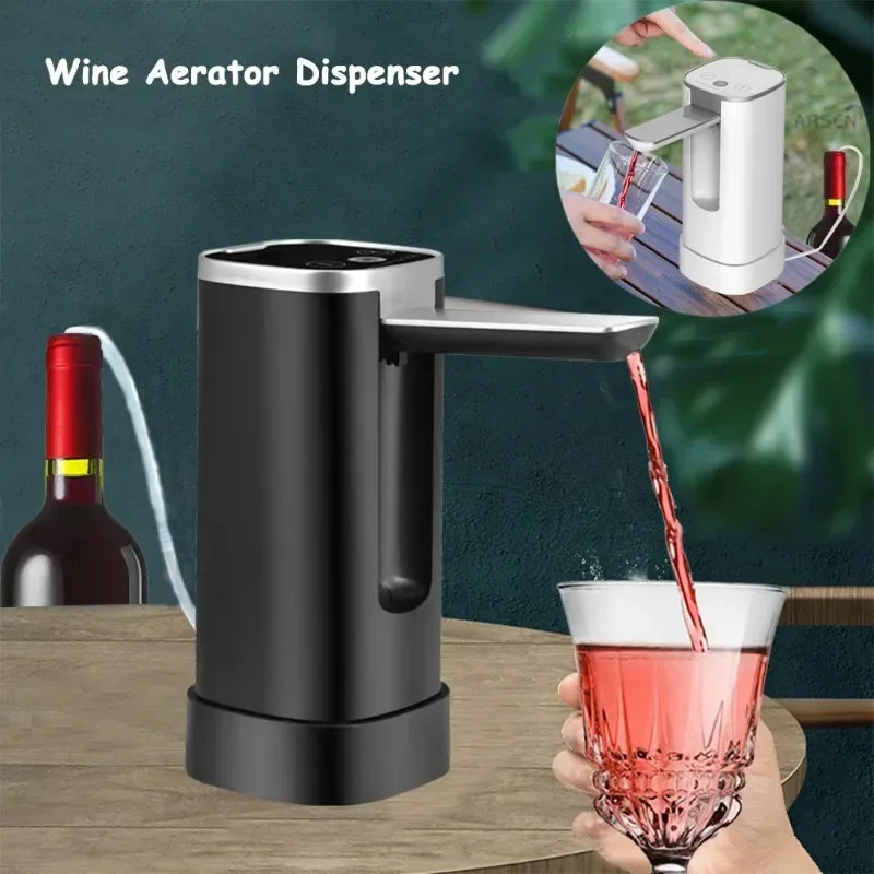 Smart Quantitative Alcohol Dispenser, Professional High End Whiskey Pump Dispenser, Liquor Pump, Adjustable Foldable Wine Decanter