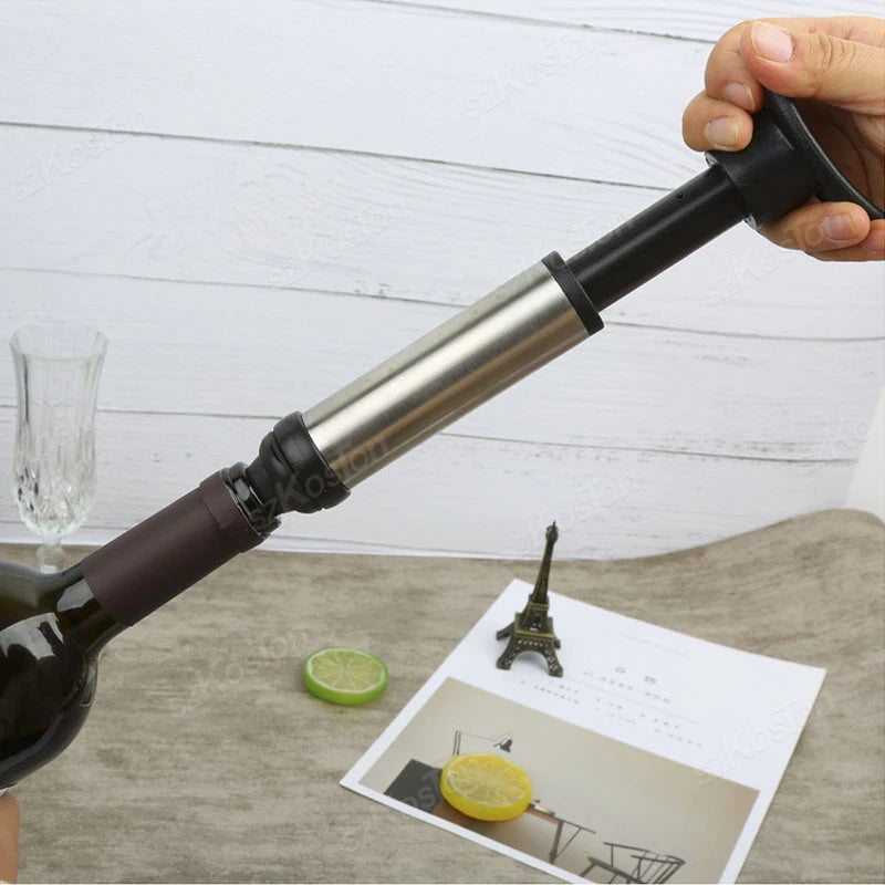 Vacuum Wine Stopper & Pump – Keep Wine Fresh, Leakproof Seal, Bar Accessory