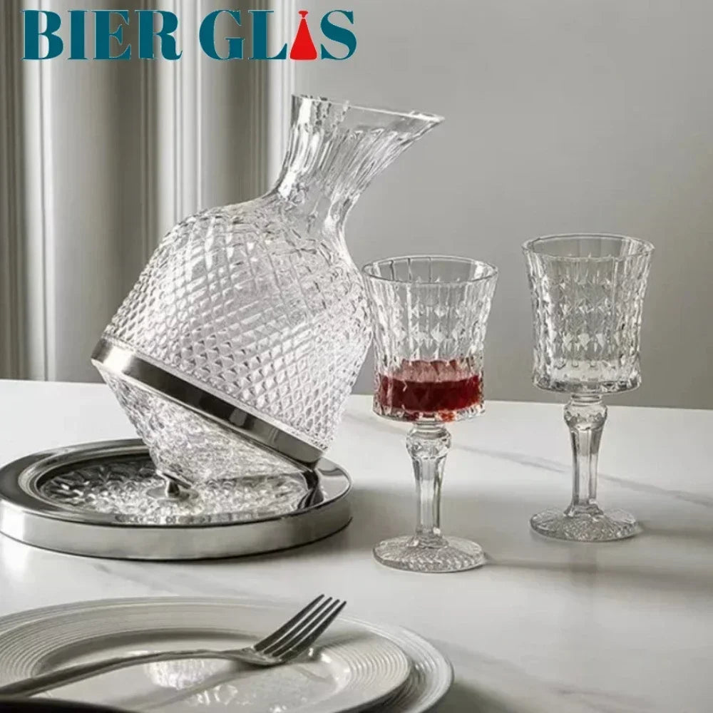2pcs 4pcs 6pcs Lead Free Crystal Glass Champagne Cocktail Cup Wine Goblet For Party Bar Luxury Decorations Decanter Set