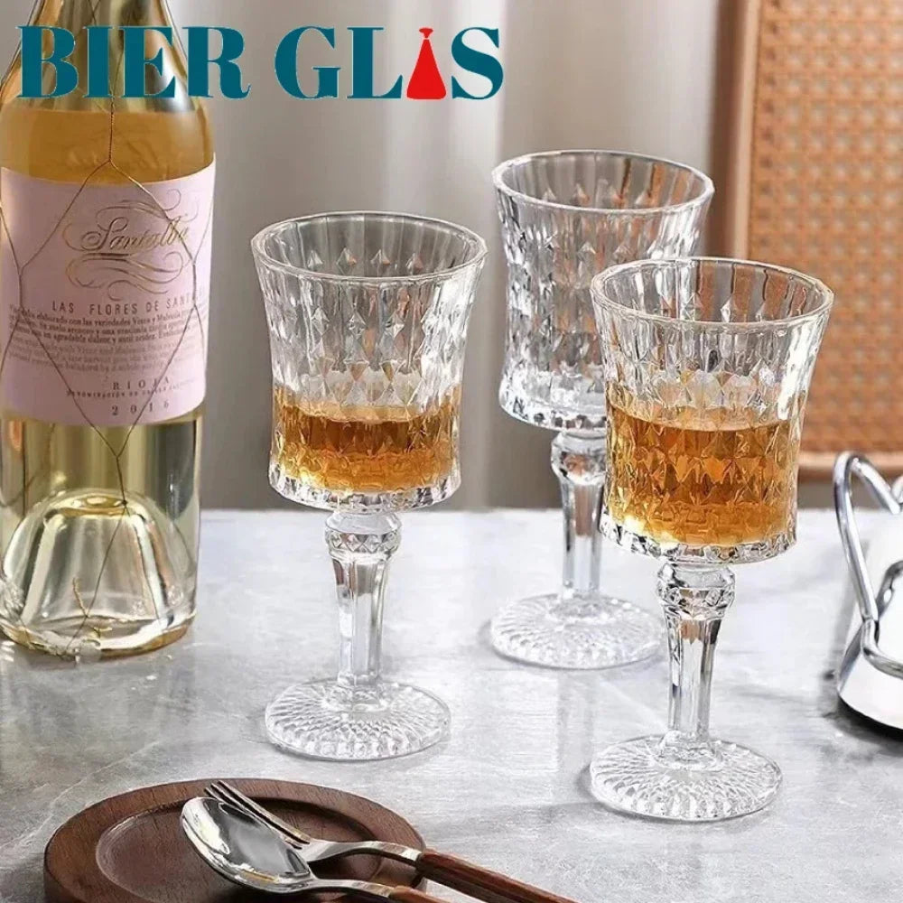 2pcs 4pcs 6pcs Lead Free Crystal Glass Champagne Cocktail Cup Wine Goblet For Party Bar Luxury Decorations Decanter Set