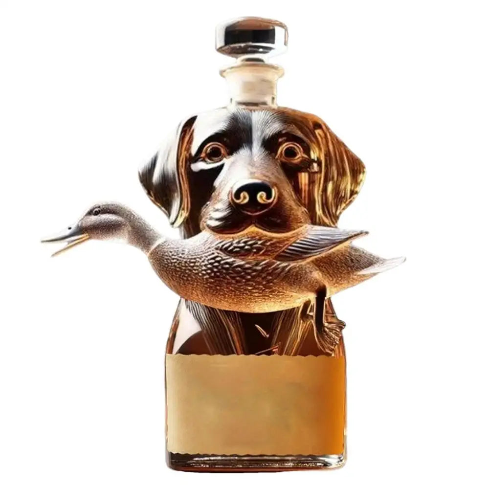 Creative Pug Red Wine Decanter Crystal Bottle Vodka Wine Bottle Wine Glass Dispenser Glass Bottle Thickened Whiskey Decanter