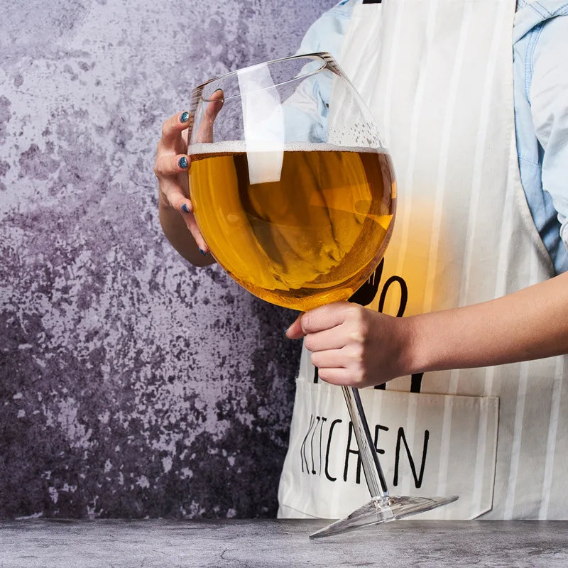 Giant Wine Glass and Beer Mug Combo Extra Large for Whiskey, Parties, Birthdays, Weddings ,Chrismas