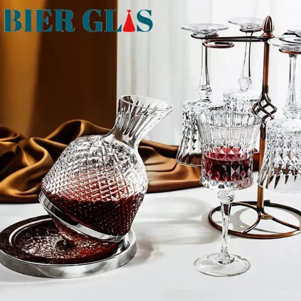 2pcs 4pcs 6pcs Lead Free Crystal Glass Champagne Cocktail Cup Wine Goblet For Party Bar Luxury Decorations Decanter Set