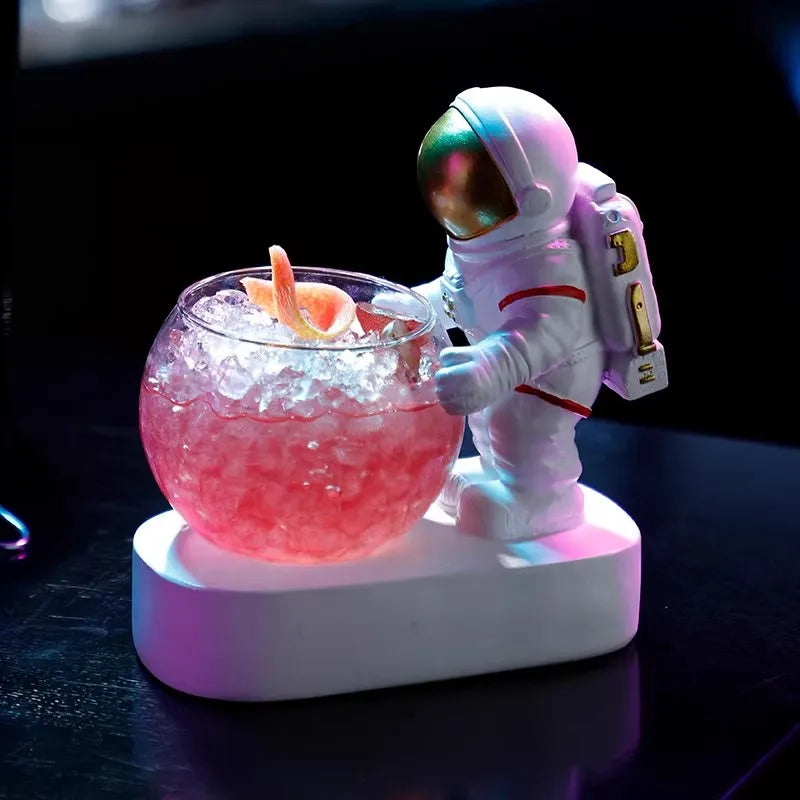 250ml Creative Astronaut Glasses Personalized Juice Beer Mixed Cup Luminous Mixed Wine Cup Special Drink Glass