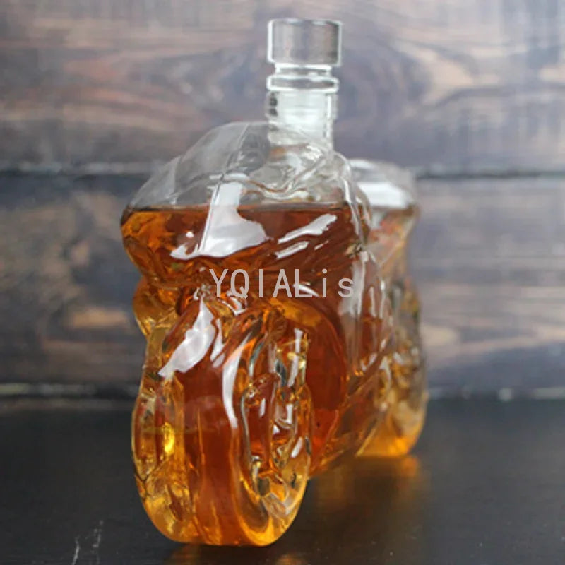 Creative 750ml Motorcycle Wine Bottle Whiskey Vodka Brandy Shochu Sealed Separator Decoration Decanter