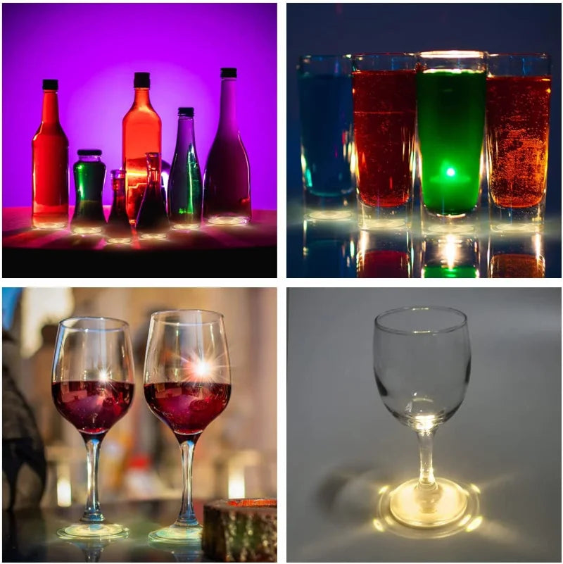 LED Flashing Coaster Drink Pads