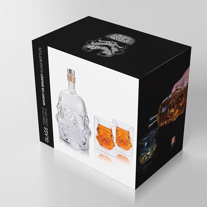 650ml creative Storm Trooper Whiskey Decanter Crystal Glass Wine Decanter Bottle Magic Aerator Wine Glasses Accessories