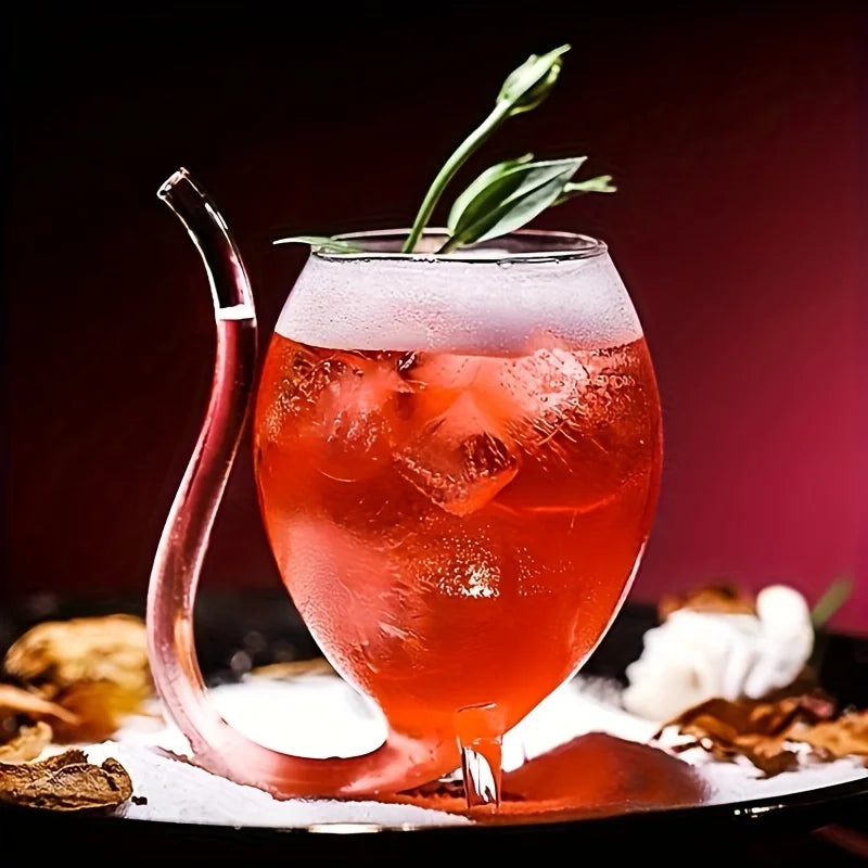 1pc 10oz Vampire Glass Cup Novelty Wine Glass Cocktail Glass for Bar Club Restaurant or Home Party Use Drinkware Halloween Decor