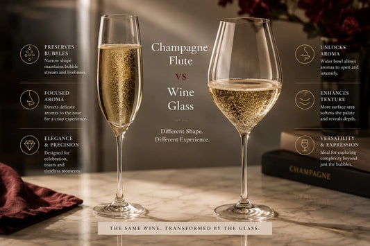 Champagne Flute vs Wine Glass: How Glass Shape Transforms Sparkling Wine