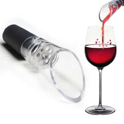 1Pc Cross Flowing Wine Aerator Pour Spout Decanter Aerator Quick Pouring Kitchen Barware