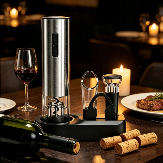 4-in-1 Electric Wine Opener Set