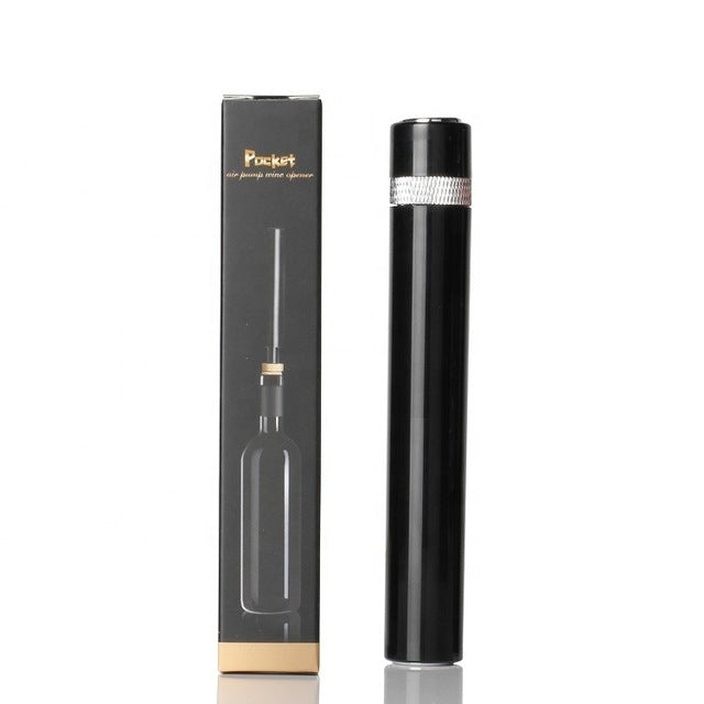 Air Pump Wine Bottle Opener — Safe, Portable Stainless Steel Cork Remover
