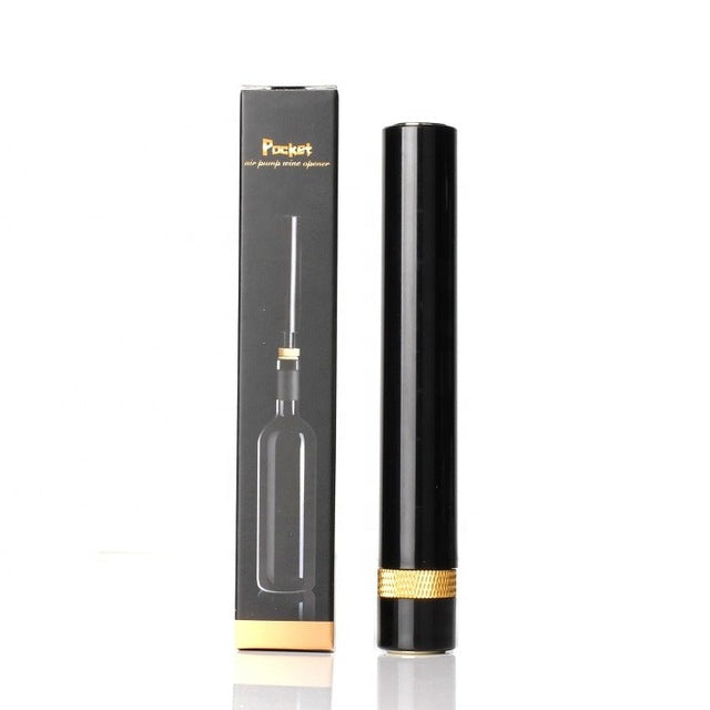 Air Pump Wine Bottle Opener — Safe, Portable Stainless Steel Cork Remover
