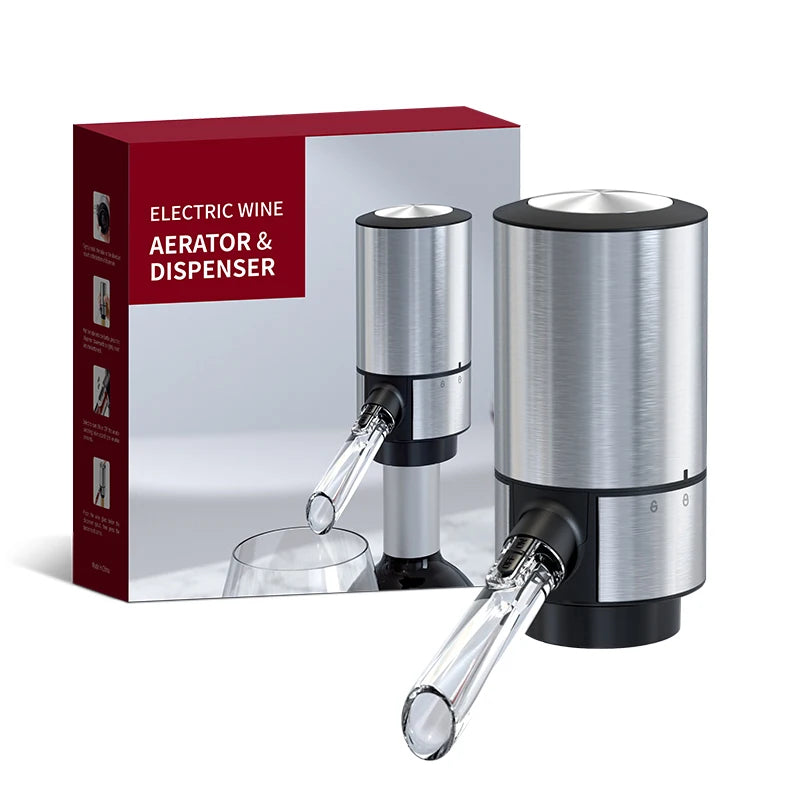 Electric Wine Aerator Dispenser, Bar Accessories, One-touch Automatic Wine Decanter Pourer, Wine Aeration for Party