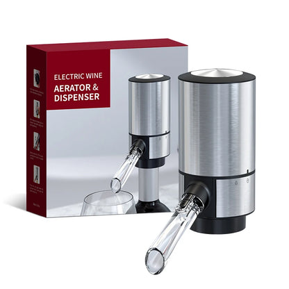 Electric Wine Aerator Dispenser, Bar Accessories, One-touch Automatic Wine Decanter Pourer, Wine Aeration for Party