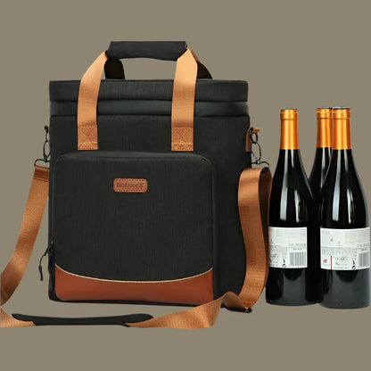 Leakproof Vintage Wine Cooling Bag