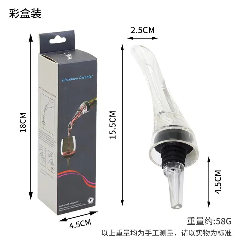 Wine Aerating Pourer Spout Decanter Magic Wine Decanter Wine Aerator Quick Aerating Pouring Tool Pump Portable Filter