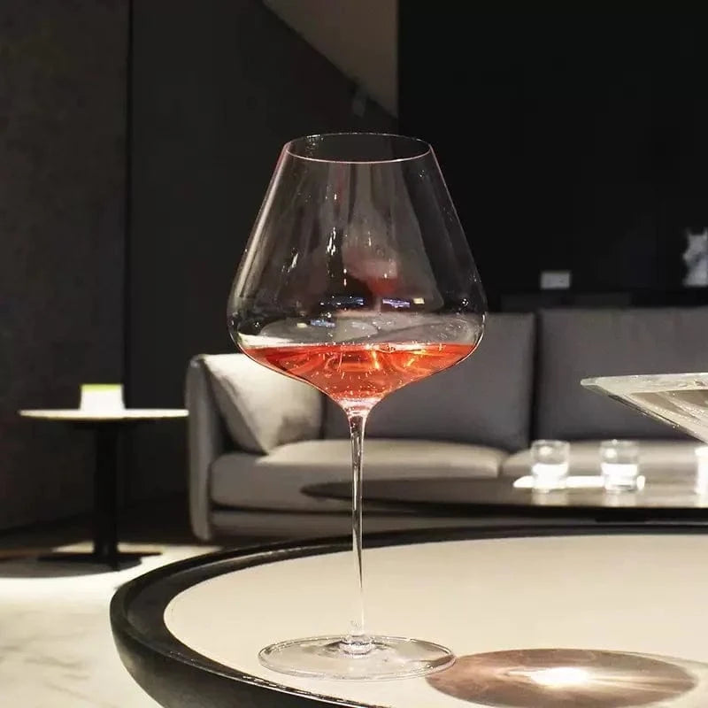 Burgundy Bordeaux Style Light Luxury Wine Glass Ultra-thin Craftsmanship Slim Cup Stems  Bar Party Classics Goblet