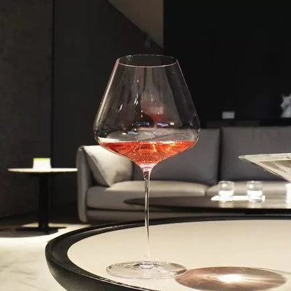 Burgundy Bordeaux Style Light Luxury Wine Glass Ultra-thin Craftsmanship Slim Cup Stems  Bar Party Classics Goblet