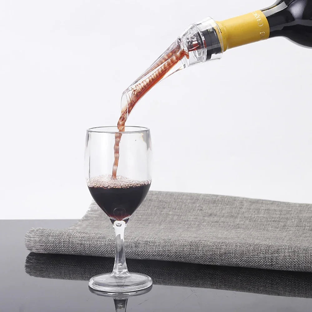 Wine Aerator Pourer, Premium Aerating Pourer, Red Wine Decanter Cap Spout, Stopper Bottle, Mouth Dispenser, Decanter Spout