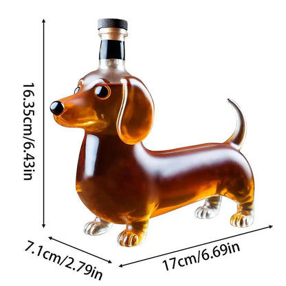 FREE SHIPPING Liquor Bottles Dachshund Shape Empty Whiskey Bottle Housewarming Wedding Decanter Decoration Wine Container Dispenser For Dad