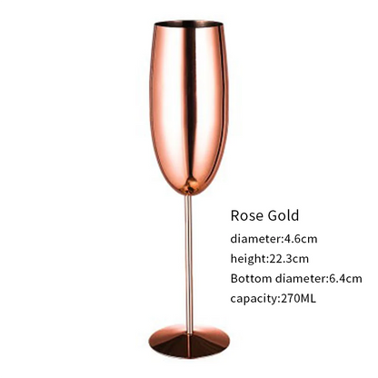 304 Stainless Steel Cocktail Glass,  Red Wine Cup, Flute Champagne Cup, Metal Cup,  Bar Martini Cup