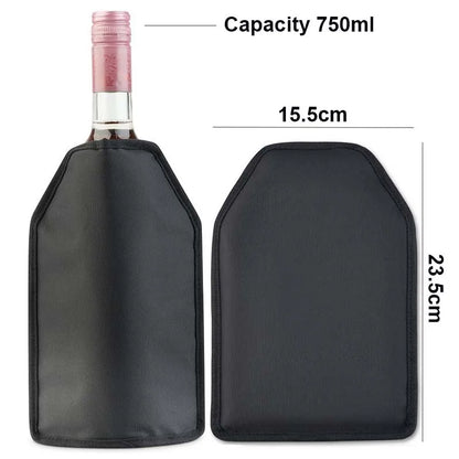 750ml Reusable Solid Gel Wine Cooler Sleeve for Bottle, High Quality, Insulated Wine Bottle Cooler, Cover Chilling Sleeve for Party