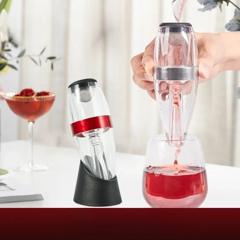 Quick Decanter for Red Wine with Base European Style Wine Dispenser for Home Use