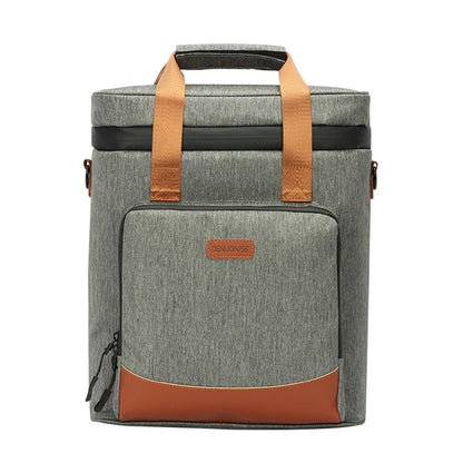 Wine Cooling Bag — Leakproof Vintage Leather Picnic & Thermal Cooler