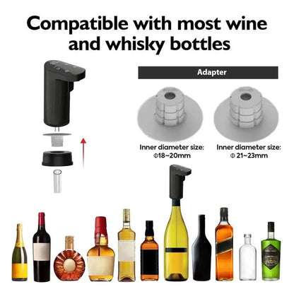 👉 Portable Electric Wine Decanter & Aerator – Automatic Wine Dispenser for Smooth, Rich Flavour