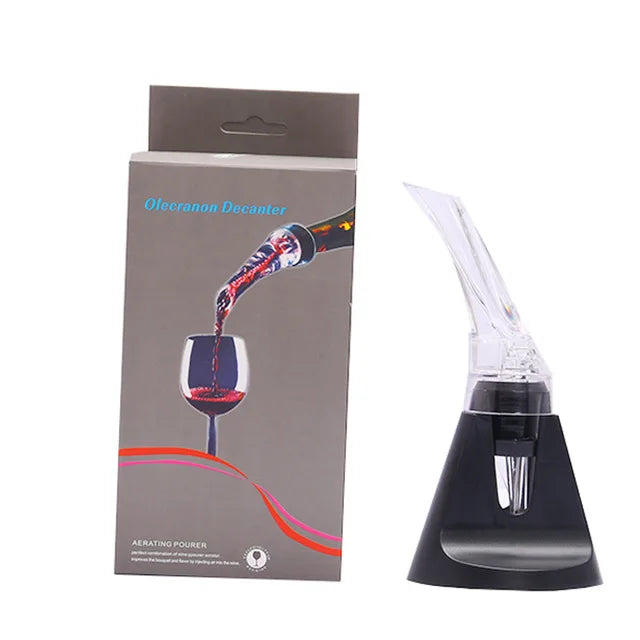 Wine Aerating Pourer Spout Decanter Magic Wine Decanter Wine Aerator Quick Aerating Pouring Tool Pump Portable Filter