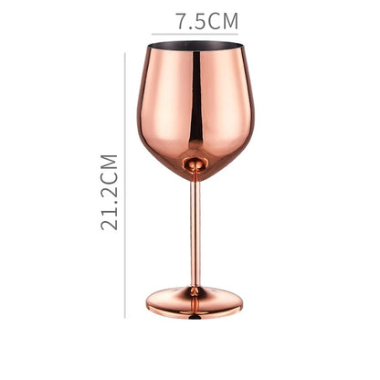 304 Stainless Steel Wine & Cocktail Goblets – Retro Martini Glass for Home, Bar & Restaurant” ✅