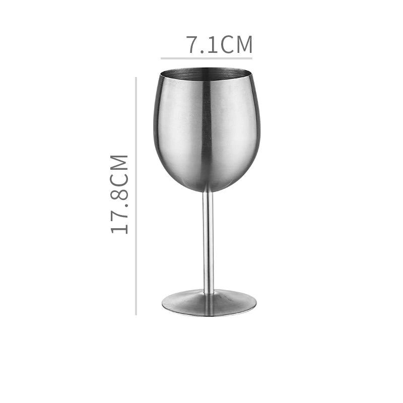 304 Stainless Steel Wine & Cocktail Goblets – Retro Martini Glass for Home, Bar & Restaurant” ✅