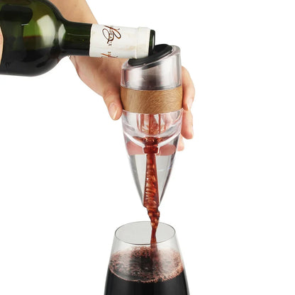 Quick Decanter for Red Wine with Base European Style Wine Dispenser for Home Use