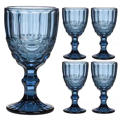High Foot Colour Crystal Glass, Wine, Liquor, Cocktail, Beer, Juice, Tea