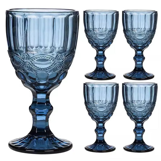 High Foot Colour Crystal Glass, Wine, Liquor, Cocktail, Beer, Juice, Tea