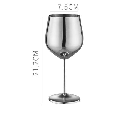 304 Stainless Steel Wine & Cocktail Goblets – Retro Martini Glass for Home, Bar & Restaurant” ✅