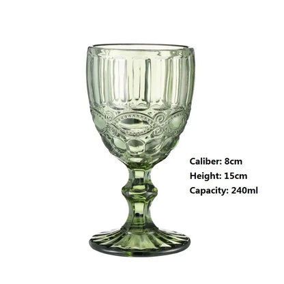 High Foot Colour Crystal Glass, Wine, Liquor, Cocktail, Beer, Juice, Tea
