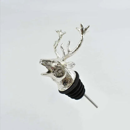 1PC Animal Head Wine Pourer Zinc Alloy Deer Elk Lion Leopard Wolf Eagle Dragon Wine Pour Spout Stopper Club Bar Accessories